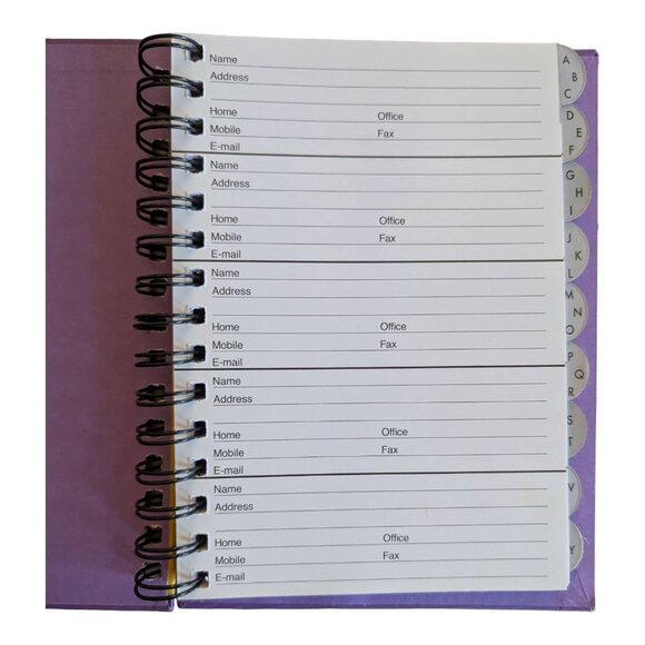 Mary Engelbreit 2006 Spiral Bound Yellow Address Book with Crowned Girl Unused - Picture 9 of 10